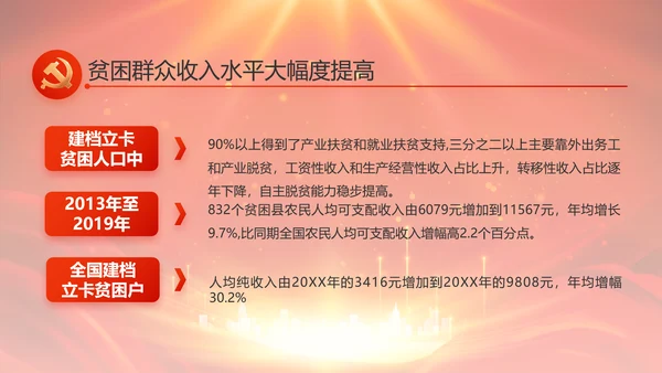 红色党支部村长选举换届大会年终工作总结PPT