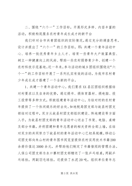 团市委青农工作汇报材料 (8).docx