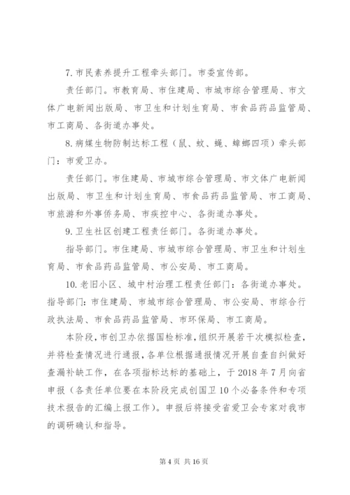 XX县区创建国家级卫生城市实施方案.docx