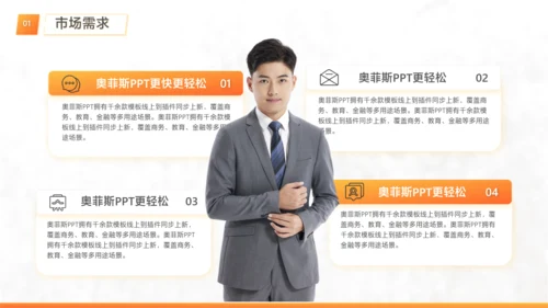 白橙色简约风工作项目优化方案