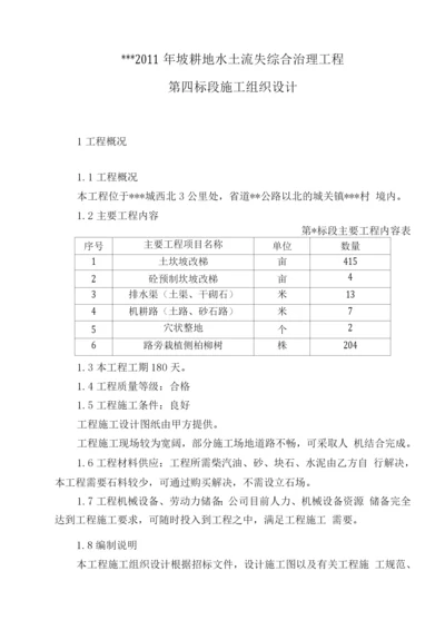 坡改梯投标施工组织设计.docx