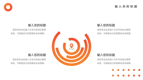 橙色渐变执行方案汇报PPT模板