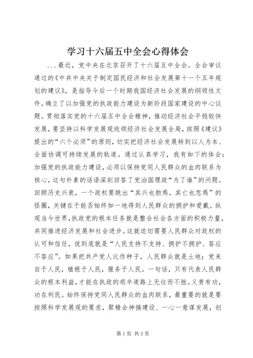 学习十六届五中全会心得体会 (8).docx