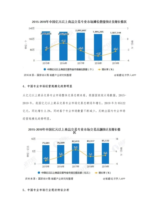 中国专业市场行业市场现状及发展趋势分析-专业市场经营规模化趋势明显.docx