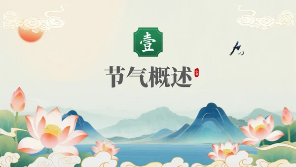 绿色中国风小暑节气讲解节气知识