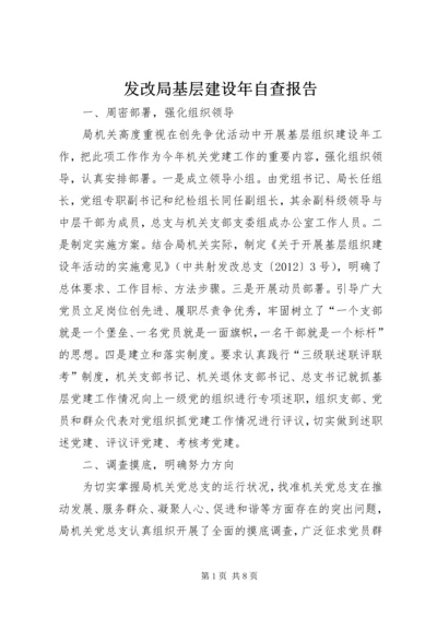 发改局基层建设年自查报告.docx