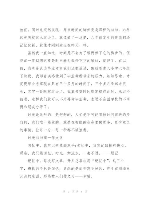 时光匆匆高一作文5篇.docx