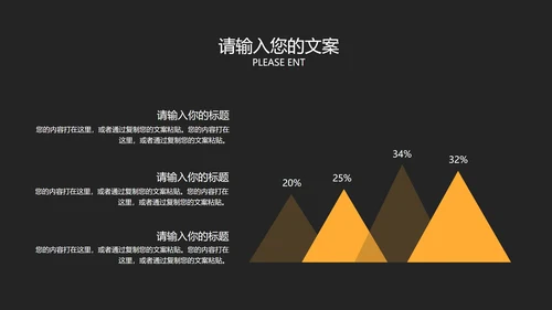 深色黑黄商务工作总结汇报PPT模板
