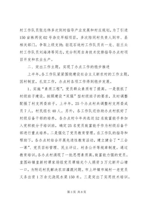 基层组织建设办点工作督查情况报告.docx