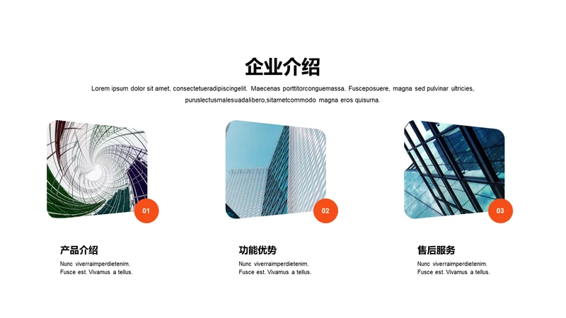 单色扁平3项企业介绍