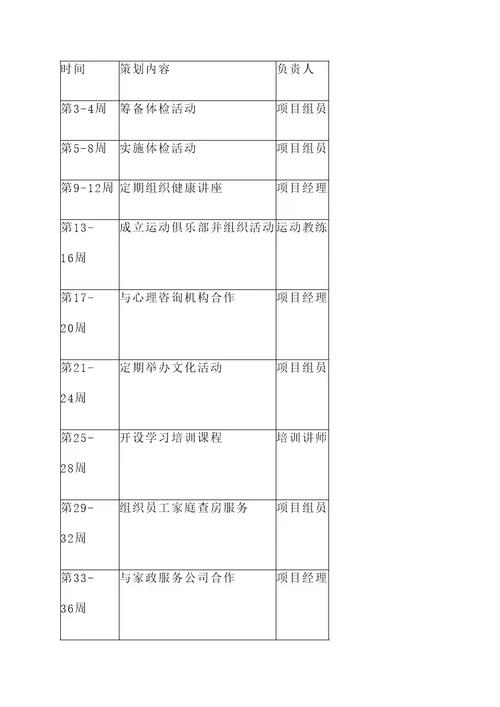 生活部门策划案