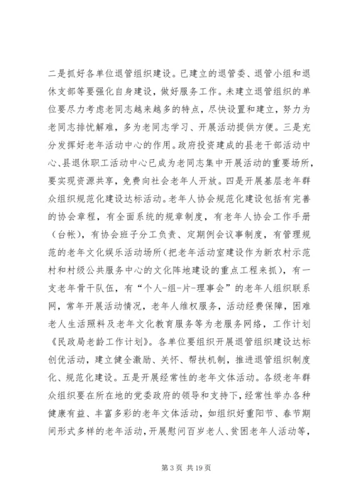 民政局老龄工作计划.docx