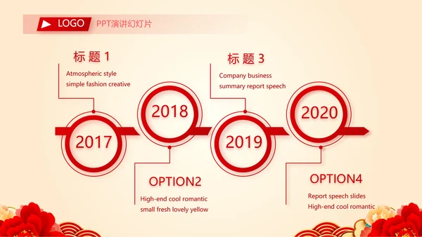 红色喜庆背景热烈欢迎上级领导莅临指导动态PPT模板