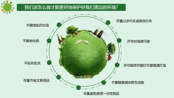 争做环保小卫士低碳生活班会通用PPT模板
