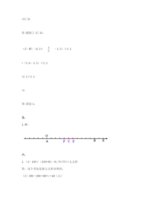 小学毕业班数学检测卷附参考答案【培优b卷】.docx