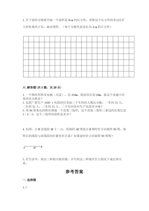 北师大版六年级下册数学期末测试卷含答案ab卷.docx