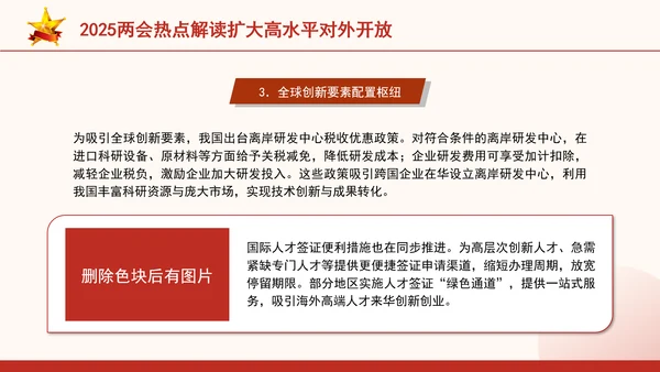 2025两会热点解读扩大高水平对外开放ppt