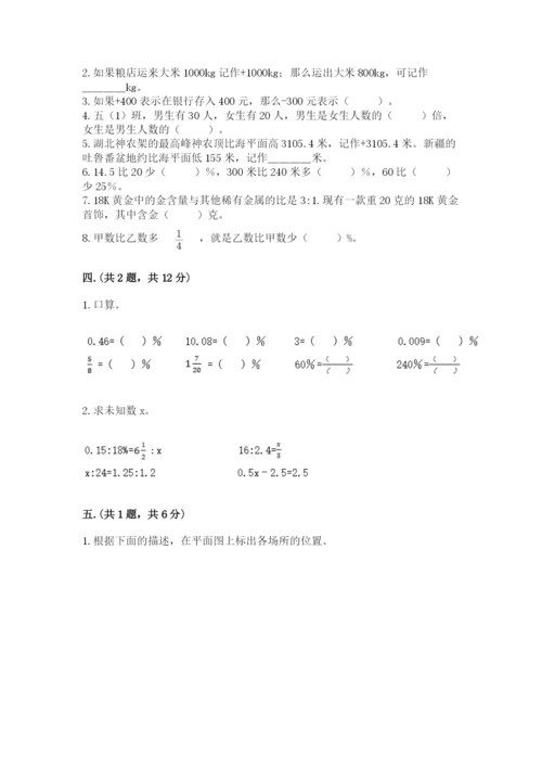 山西省【小升初】2023年小升初数学试卷完整.docx