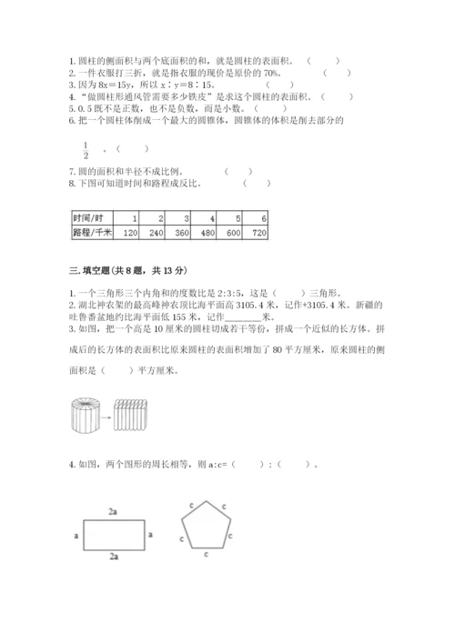 小升初六年级期末试卷【精练】.docx