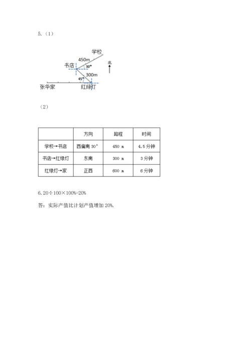 人教版六年级上册数学期末检测卷含答案解析.docx