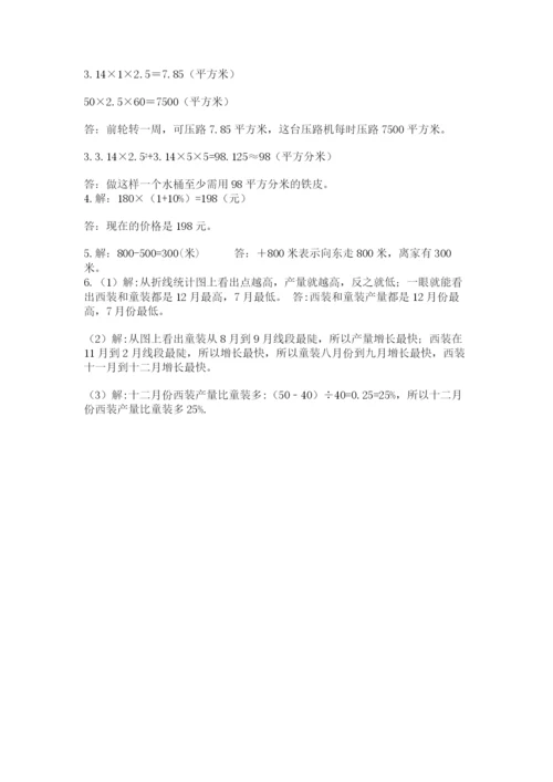 小学数学六年级下册竞赛试题精品【网校专用】.docx