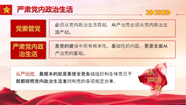 从严治党严字为首PPT党课模板