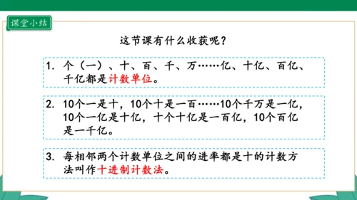 新人教版4年级上册 1.8 十进制计数法 教学课件（20张PPT）