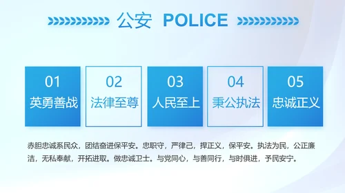 蓝色大气预防网络电信诈骗PPT动态模板