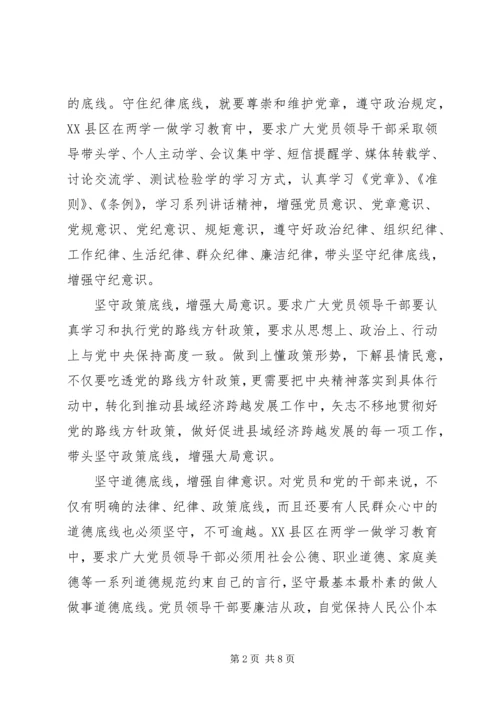 坚守纪律底线培养高尚情操个人心得体会-坚持纪律底线培养高尚.docx