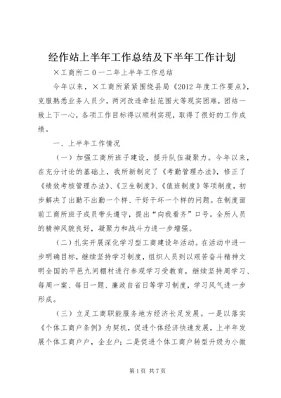 经作站上半年工作总结及下半年工作计划 (5).docx