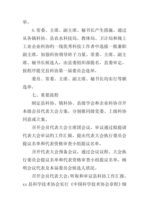 全县科协换届工作实施方案.docx