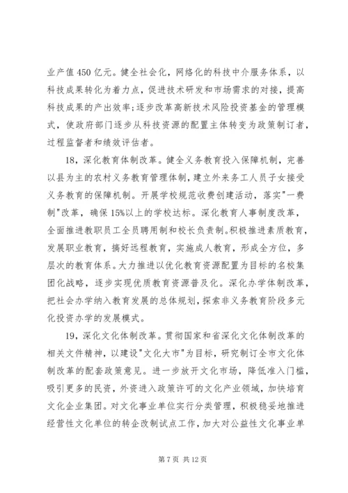 市经济体制改善工作计划.docx