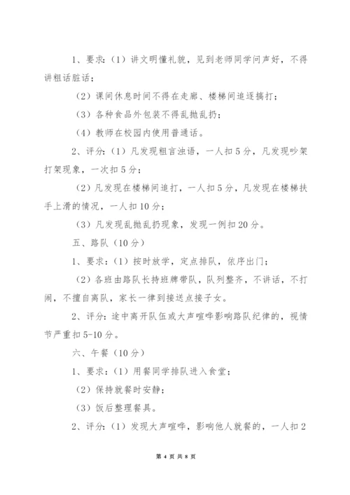 小学常规评比方案.docx