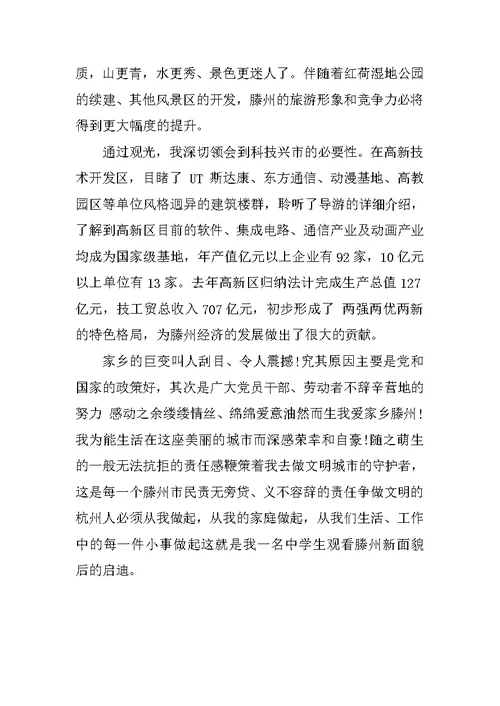 关于家乡环境调查报告