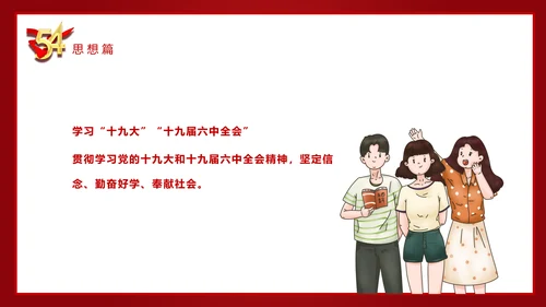 五四青年节54团支部评选PPT模板