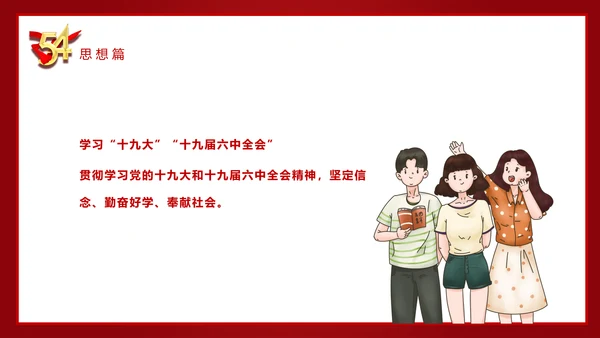 五四青年节54团支部评选PPT模板