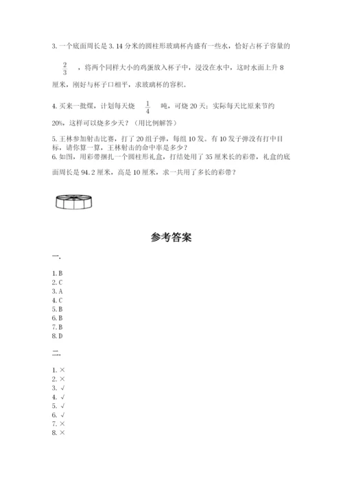 洛阳市小学数学小升初试卷附答案（轻巧夺冠）.docx