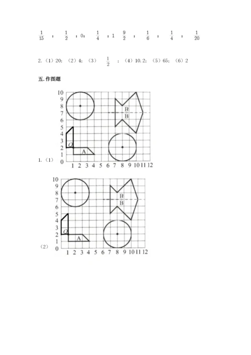 人教版六年级上册数学期末测试卷含答案（黄金题型）.docx