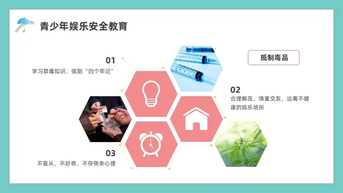 绿色水彩简约青少年自我保护教育培训PPT课件青少年教育