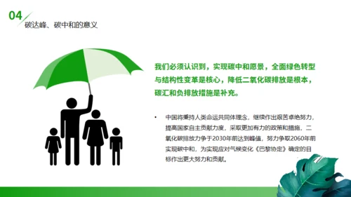 碳达峰碳中和低炭经济环境保护通用PPT模板