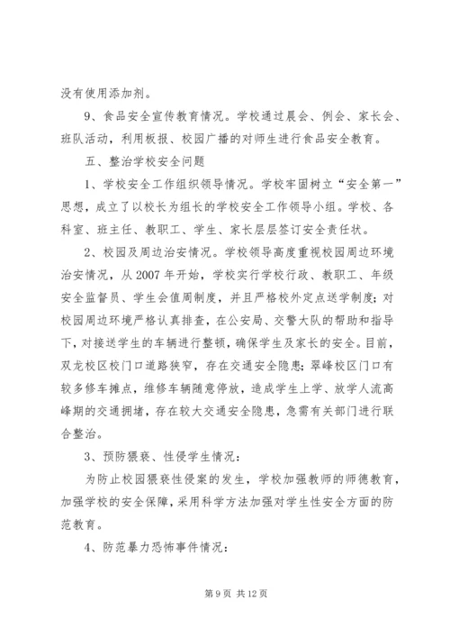 学校损害群众利益专项整治工作自检自查报告.docx