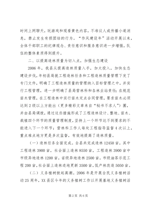 县林业局一季度工作情况汇报 (7).docx