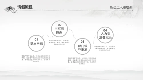 千里马公司新员工入职培训PPT模板中国风