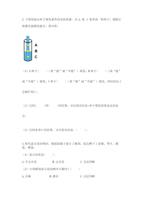 科学四年级下册第一单元植物的生长变化测试卷附完整答案（历年真题）.docx