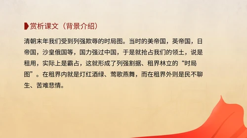 棕色党政风爱国读书语文教育PPT模板