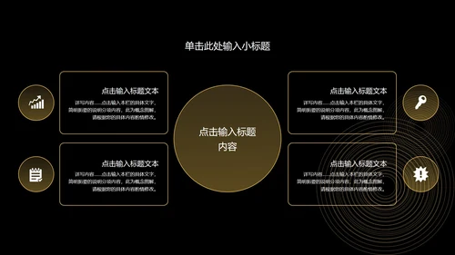 黑金简约风商业计划书PPT模板