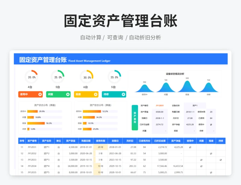 固定资产管理台账