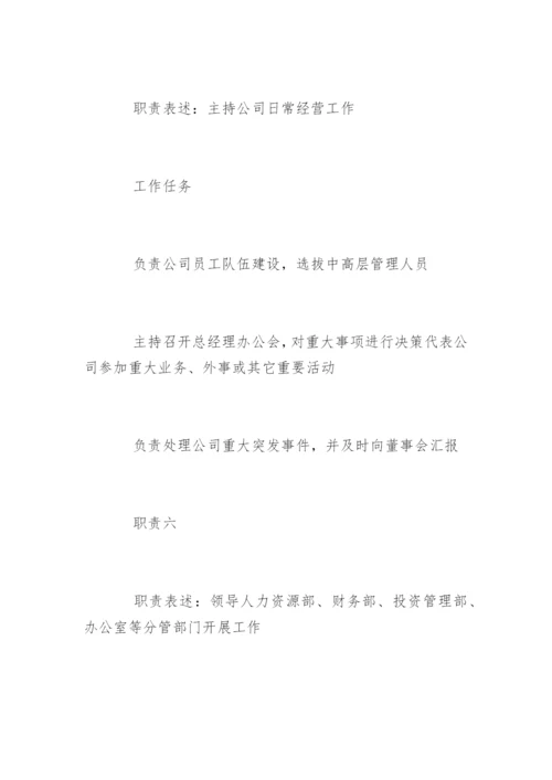 岗位说明书标准.docx