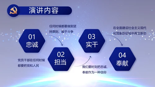 蓝色党建党支部工作总结汇报计划PPT