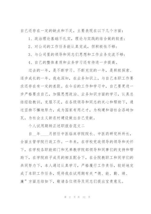 个人试用期转正述职报告5篇.docx